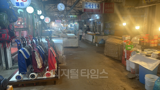 7일 방문한 서울 양천구의 한 전통시장.